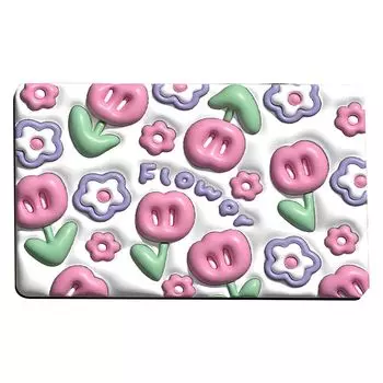 Коврик для ванной комнаты, нескользящий, сильно впитывающий воду, трехмерный, предотвращающий падение давления, диатомовая грязь, цветок, коврик для душа, бытовой эксплуатации-A Stuttg, мультиколор