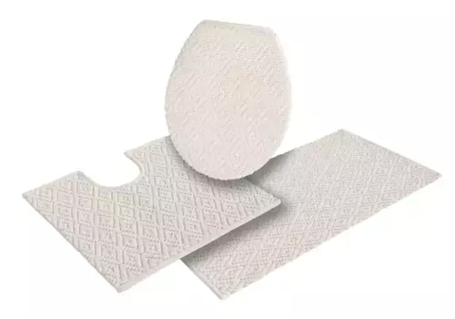 Коврик для ванной комнаты "Нуман" Home affaire 3 шт. Отдельностоящий туалетный гарнитур, цвет natur