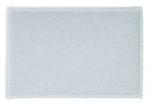 Коврик для ванной комнаты Rhomtuft однотонный квадратный 50 x 70 см цвет аквамарин, синий