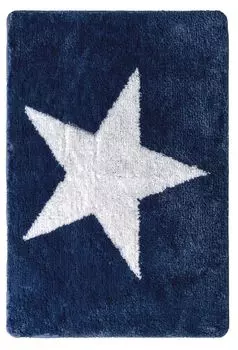 Коврик для ванной комнаты Ridder Star 60x90 см синий 712303