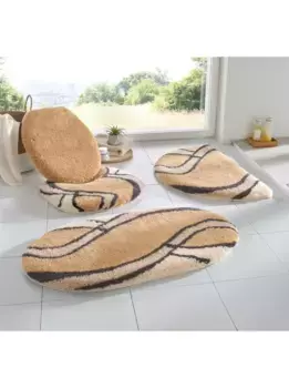 Коврик для ванной Little Cloud Kleine Wolke Крышка крышки унитаза (47х50 см), бежевый