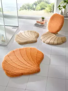 Коврик для ванной Little Cloud Kleine Wolke Шаблон унитаза без выреза (60х60 см), цвет apricot