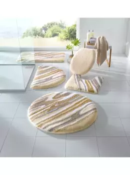 Коврик для ванной Little Cloud Kleine Wolke круглый (50х80 см), бежевый