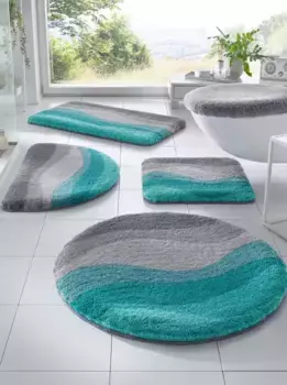 Коврик для ванной Little Cloud Kleine Wolke Крышка крышки, серо-голубой