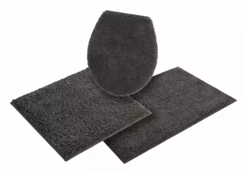 Коврик для ванной "Maren" для дома Home affaire 3 шт. Отдельностоящий туалетный гарнитур, цвет anthrazit