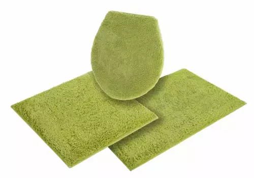 Коврик для ванной "Maren" для дома Home affaire 3 шт. Подвесной туалетный гарнитур, зеленый