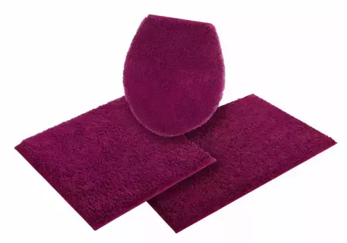 Коврик для ванной "Maren" для дома Home affaire 3 шт. Подвесной туалетный гарнитур, цвет beere