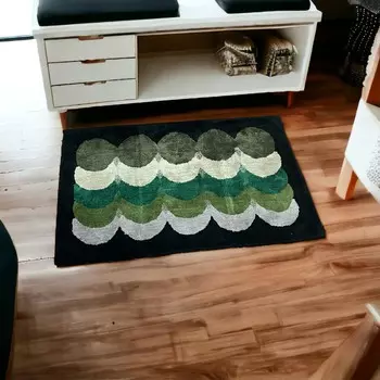 Коврик для ванной Mirabello Carrara Madrid Green Sponge