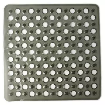 Коврик для ванной Mondex ZAC, 54x1x1x54 см, темно-серый