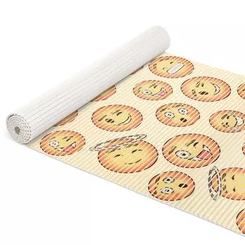 Коврик для ванной, мягкий пенопласт, противоскользящий коврик, мягкий пенопластовый коврик для ванной, релаксация, смайлик, улыбка, коврик для ванной, желтый, ширина 65 см, длина 140 см Roman Yakovlev Handelshaus ANRO, бежевый