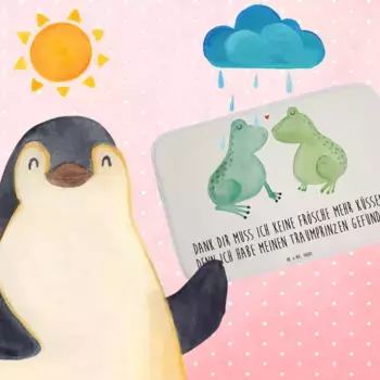 Коврик для ванной Mr. & Mrs. Panda, белый