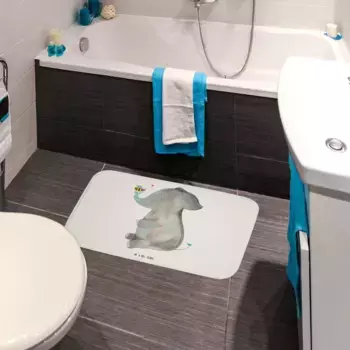 Коврик для ванной Mr. & Mrs. Panda, белый