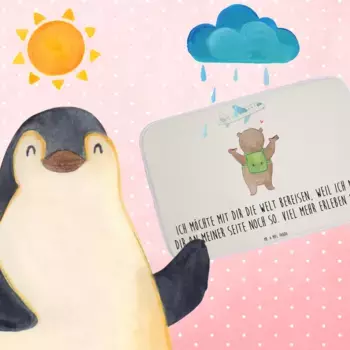 Коврик для ванной Mr. & Mrs. Panda, белый