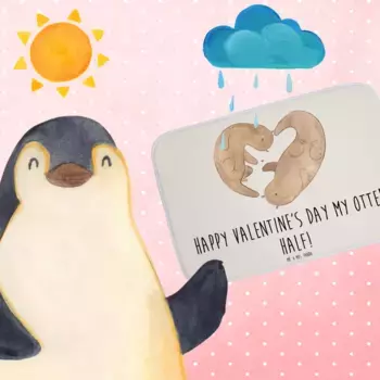 Коврик для ванной Mr. & Mrs. Panda, белый