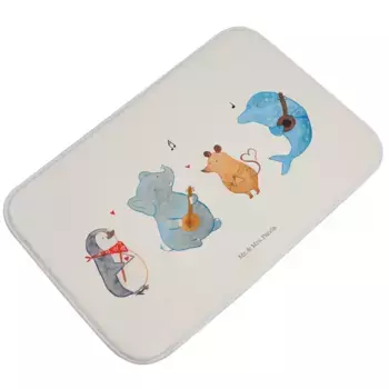 Коврик для ванной Mr. & Mrs. Panda, белый