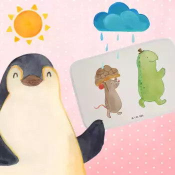 Коврик для ванной Mr. & Mrs. Panda, белый