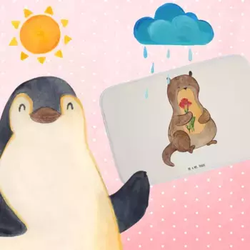 Коврик для ванной Mr. & Mrs. Panda, белый