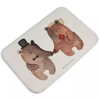 Коврик для ванной Mr. & Mrs. Panda, белый