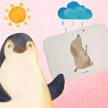 Коврик для ванной Mr. & Mrs. Panda, белый