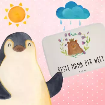 Коврик для ванной Mr. & Mrs. Panda, белый