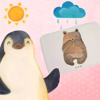 Коврик для ванной Mr. & Mrs. Panda, белый