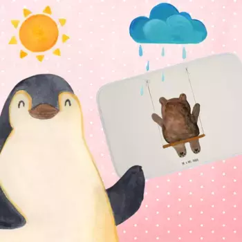 Коврик для ванной Mr. & Mrs. Panda, белый