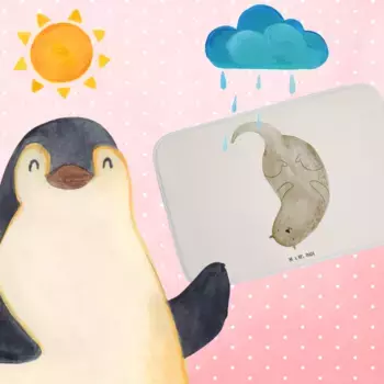 Коврик для ванной Mr. & Mrs. Panda, белый