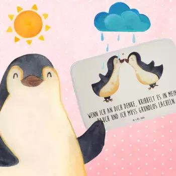 Коврик для ванной Mr. & Mrs. Panda, белый