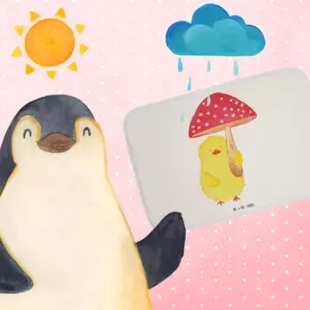 Коврик для ванной Mr. & Mrs. Panda, белый