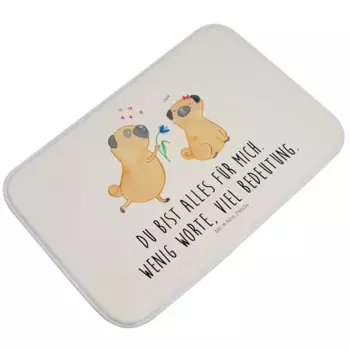 Коврик для ванной Mr. & Mrs. Panda, белый