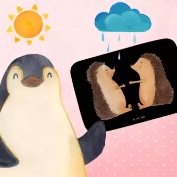 Коврик для ванной Mr. & Mrs. Panda, черный