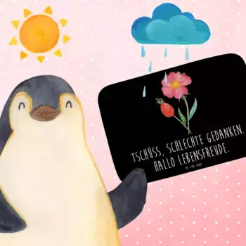 Коврик для ванной Mr. & Mrs. Panda, черный