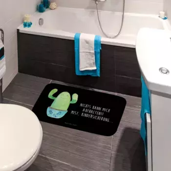 Коврик для ванной Mr. & Mrs. Panda, черный