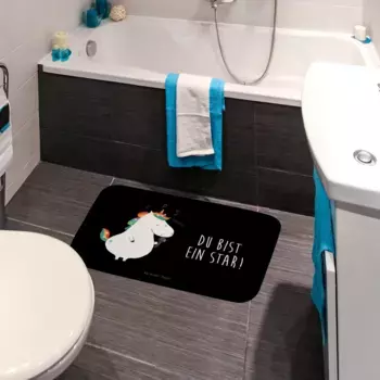 Коврик для ванной Mr. & Mrs. Panda, черный