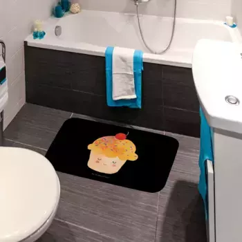 Коврик для ванной Mr. & Mrs. Panda, черный