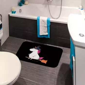 Коврик для ванной Mr. & Mrs. Panda, черный