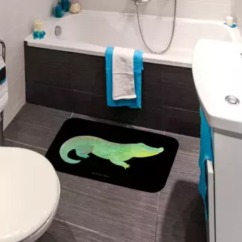 Коврик для ванной Mr. & Mrs. Panda, черный