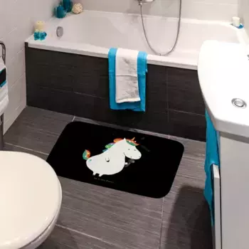 Коврик для ванной Mr. & Mrs. Panda, черный