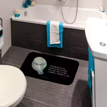 Коврик для ванной Mr. & Mrs. Panda, черный