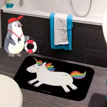 Коврик для ванной Mr. & Mrs. Panda, черный