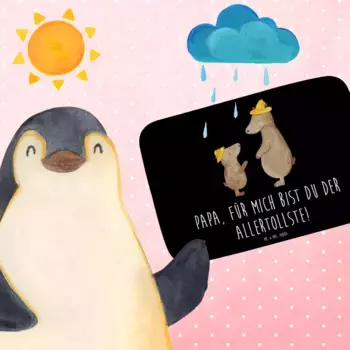 Коврик для ванной Mr. & Mrs. Panda, черный