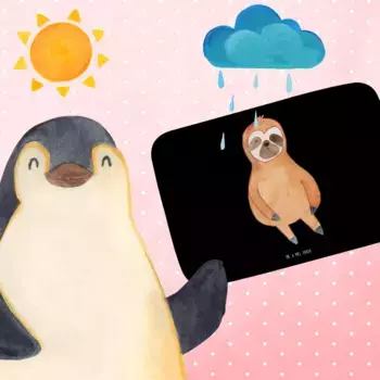 Коврик для ванной Mr. & Mrs. Panda, черный