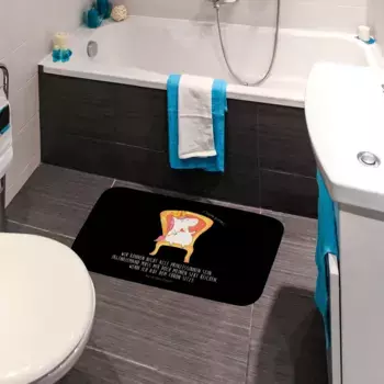 Коврик для ванной Mr. & Mrs. Panda, черный