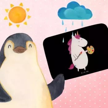 Коврик для ванной Mr. & Mrs. Panda, черный