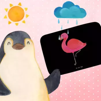 Коврик для ванной Mr. & Mrs. Panda, черный