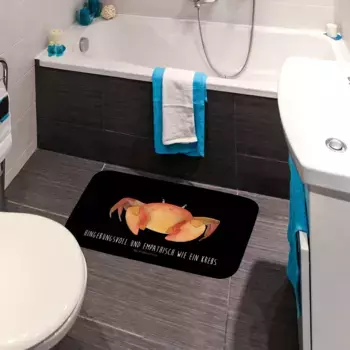 Коврик для ванной Mr. & Mrs. Panda, черный