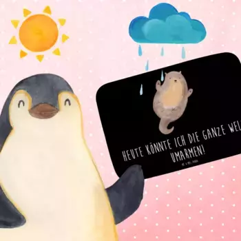 Коврик для ванной Mr. & Mrs. Panda, черный