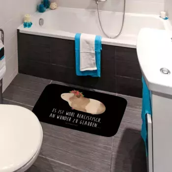 Коврик для ванной Mr. & Mrs. Panda, черный