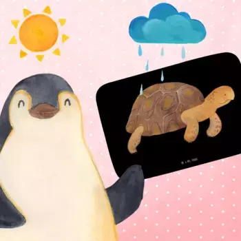 Коврик для ванной Mr. & Mrs. Panda, черный