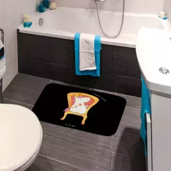 Коврик для ванной Mr. & Mrs. Panda, черный